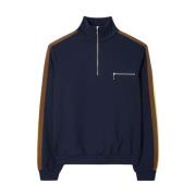 Tory Burch Marinblå Sweatshirt med Ränder Blue, Dam