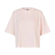 Baum und Pferdgarten Bomull Crew Neck Logo T-shirt Pink, Dam