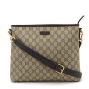 Gucci Vintage Pre-owned Canvas crossbodyvskor Beige, Dam