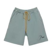 Rhude Logo Sweat Shorts Green, Herr