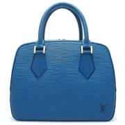 Louis Vuitton Vintage Pre-owned Laeder handvskor Blue, Dam