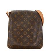 Louis Vuitton Vintage Pre-owned Canvas axelremsvskor Brown, Dam