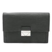 Louis Vuitton Vintage Pre-owned Laeder kuvertvskor Black, Herr