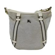 Burberry Vintage Pre-owned Canvas axelremsvskor Gray, Dam