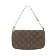 Louis Vuitton Vintage Pre-owned Canvas handvskor Brown, Dam