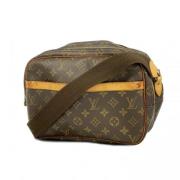 Louis Vuitton Vintage Pre-owned Tyg axelremsvskor Brown, Dam