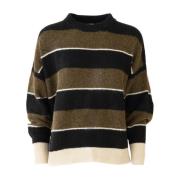 Emma&Gaia Round-neck Knitwear Multicolor, Dam