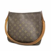 Louis Vuitton Vintage Pre-owned Tyg axelremsvskor Brown, Dam