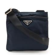 Prada Vintage Pre-owned Canvas prada-vskor Blue, Dam