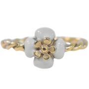 Chanel Vintage Pre-owned Metall ringar White, Dam