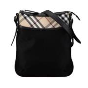 Burberry Vintage Pre-owned Nylon crossbodyvskor Black, Dam