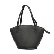 Louis Vuitton Vintage Pre-owned Tyg axelremsvskor Black, Dam