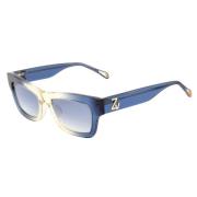 Zadig & Voltaire Blå Acetat Dam Solglasögon Blue, Dam