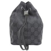 Gucci Vintage Pre-owned Canvas gucci-vskor Black, Dam