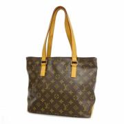 Louis Vuitton Vintage Pre-owned Tyg totevskor Brown, Dam