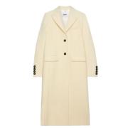 Msgm Beige Kappa med Logotyp Applikation Beige, Dam