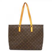 Louis Vuitton Vintage Pre-owned Tyg totevskor Brown, Dam