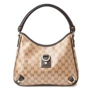 Gucci Vintage Pre-owned Canvas gucci-vskor Beige, Dam