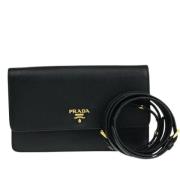 Prada Vintage Pre-owned Laeder prada-vskor Black, Dam