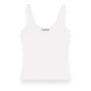 Blumarine Räfflad Tanktop White, Dam