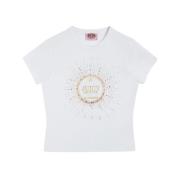 Juicy Couture Broderad Logotyp Bomullst-shirt White, Dam