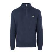 Lacoste Blå Zip Tröja Blue, Herr