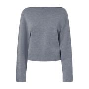 Pinko Stiliga Stickade Plagg Gray, Dam