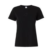 Pinko Casual Bomull T-shirt för Kvinnor Black, Dam