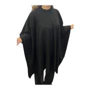 Ralph Lauren Stilren Dam Bomull Poncho Black, Dam