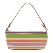 Burberry Vintage Pre-owned Canvas handvskor Multicolor, Dam