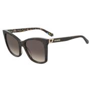 Love Moschino Brun Acetat Dam Solglasögon Brown, Dam