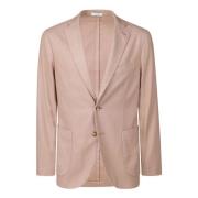 Boglioli Mjuk Ull Slim-Fit Jacka Pink, Herr