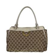 Gucci Vintage Pre-owned Canvas totevskor Beige, Dam