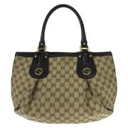 Gucci Vintage Pre-owned Canvas totevskor Beige, Dam