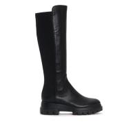 AGL Svarta Chunky-Sula Ankelboots Black, Dam