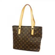 Louis Vuitton Vintage Pre-owned Tyg totevskor Brown, Dam