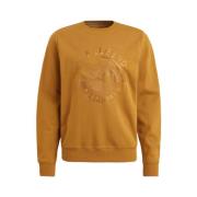 PME Legend Dubbel Ansikte Crewneck Tröja Brown, Herr