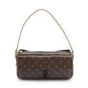 Louis Vuitton Vintage Pre-owned Canvas crossbodyvskor Brown, Dam