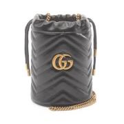 Gucci Vintage Pre-owned Laeder axelremsvskor Black, Dam