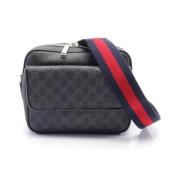 Gucci Vintage Pre-owned Canvas crossbodyvskor Black, Herr