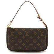 Louis Vuitton Vintage Pre-owned Tyg handvskor Brown, Dam