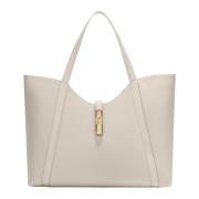 Furla Granatläder Toteväska Beige, Dam