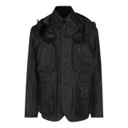 Barbour Klassisk Vaxad Jacka Black, Herr