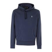 Ralph Lauren Hoodie Looback Blue, Herr