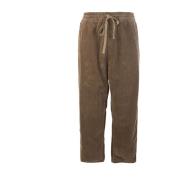 Carhartt Wip Bomullscorduroy Elastisk Midjbyxor Brown, Herr