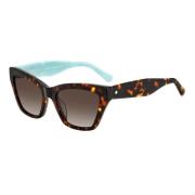 Kate Spade Brun Acetat Dam Solglasögon Brown, Dam