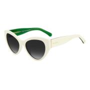 Kate Spade Vita Acetatsolglasögon för Kvinnor White, Dam