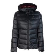 Blauer Svart huva puffjacka Black, Dam