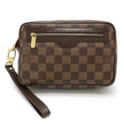 Louis Vuitton Vintage Pre-owned Canvas handvskor Brown, Dam