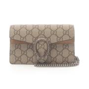 Gucci Vintage Pre-owned Canvas handvskor Beige, Dam